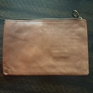 Madewell leather clutch